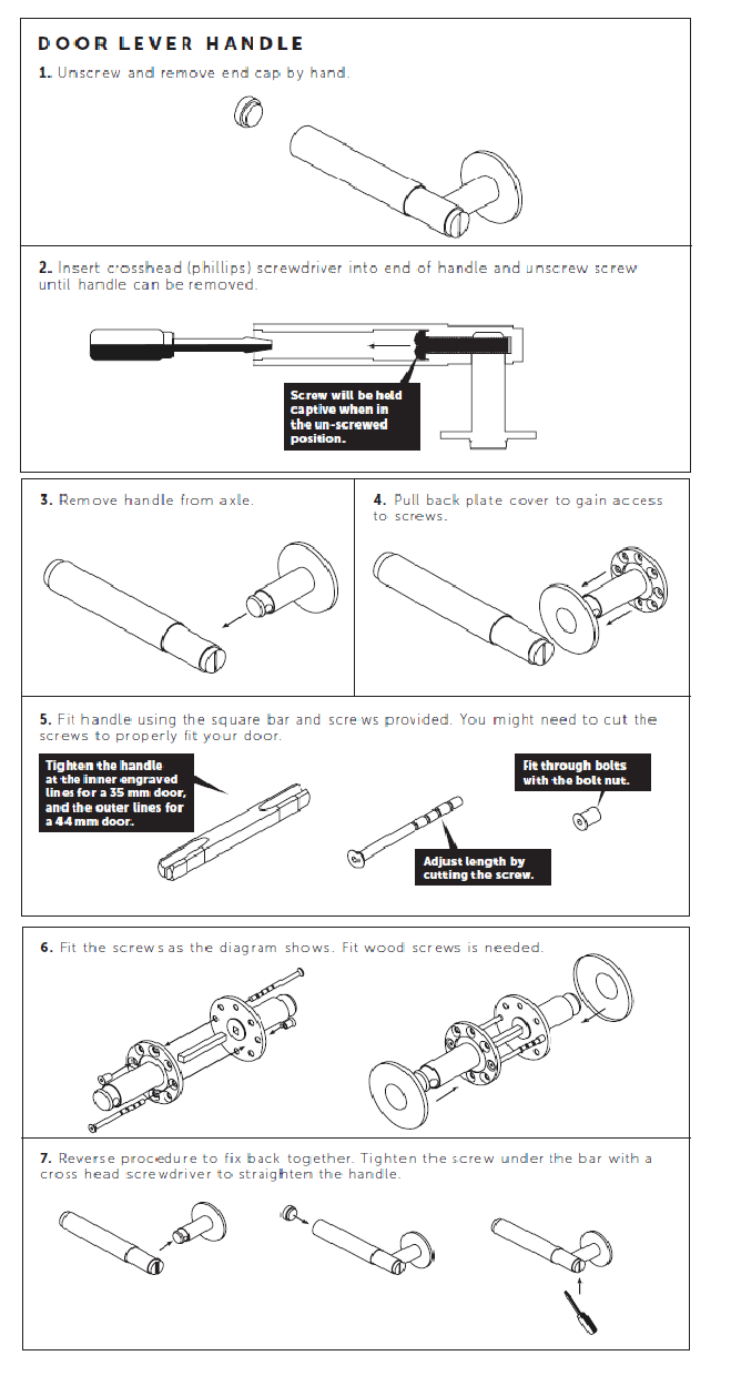 Door Handle Cross